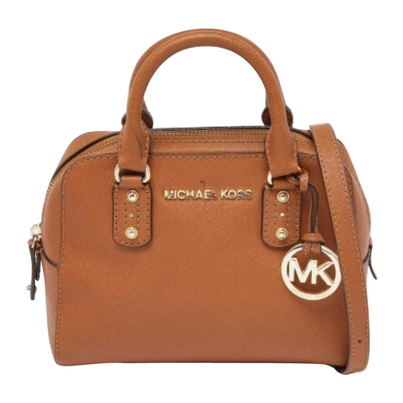 Sacoche en cuir marron de Michael Michael Kors en vente