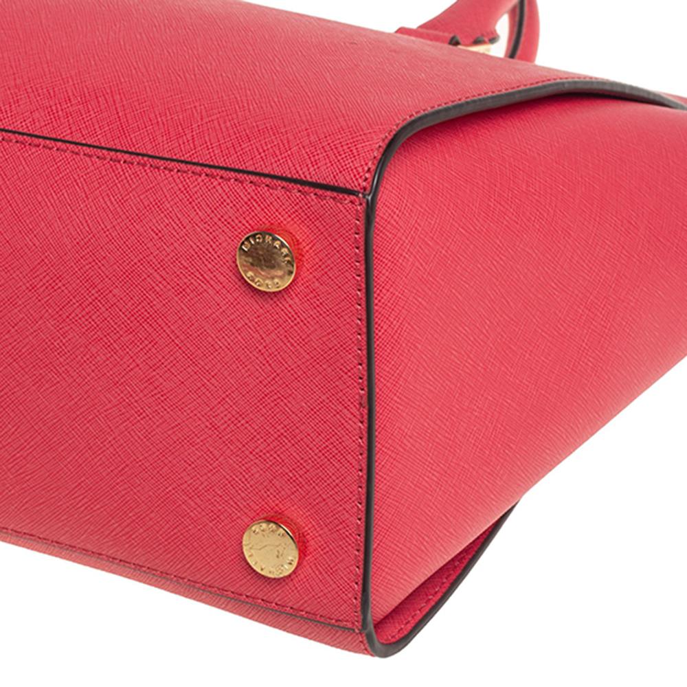 MICHAEL Michael Kors Koralle Rosa Saffiano Leder Große Selma Tote 5