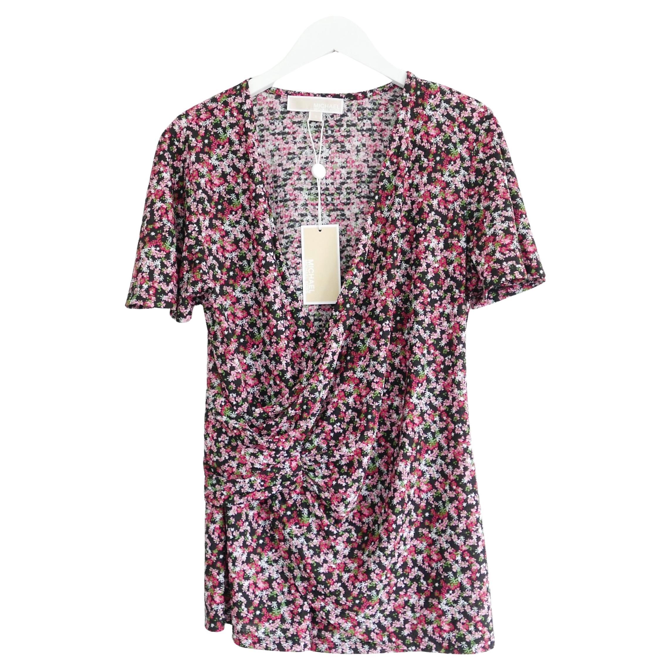 Michael, Michael Kors Top à fleurs rose