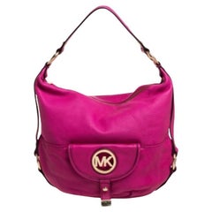 MICHAEL Michael Kors Fuchsia Leather Fulton Hobo