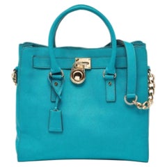 MICHAEL Michael Kors - Grand sac à main en cuir Hamilton North South - Vert
