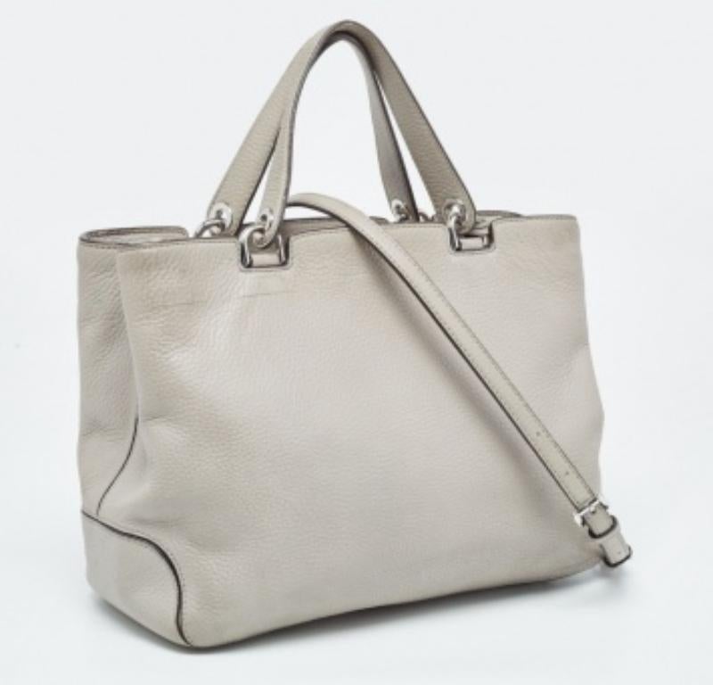 Michael Kors - Tote in pelle grigia Anabelle in vendita 4