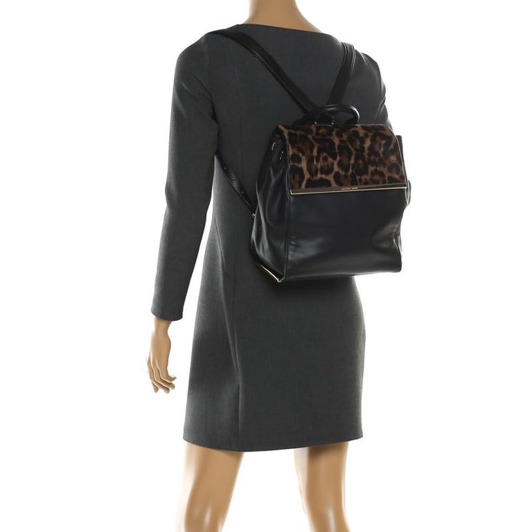 MICHAEL Michael Kors Leopard Print Calfhair and Leather ...