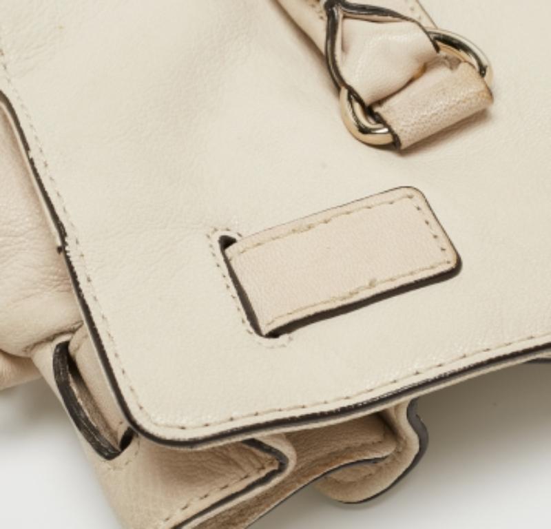 Michael Michael Kors - Tote grande Hamilton Nord Sud in pelle beige chiaro in vendita 1
