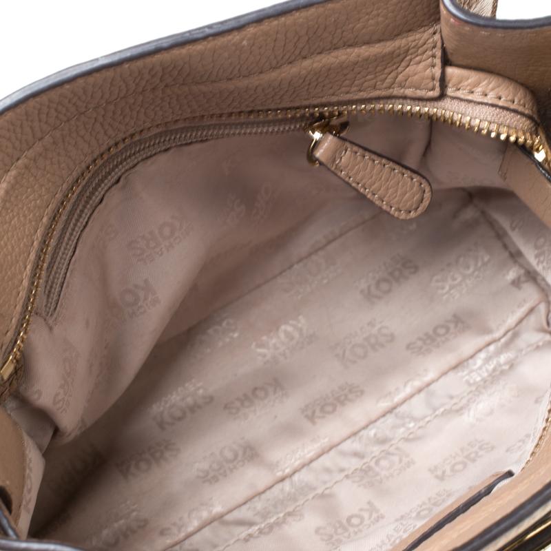 Women's MICHAEL Michael Kors Light Brown Leather Hamilton Crossbody Bag