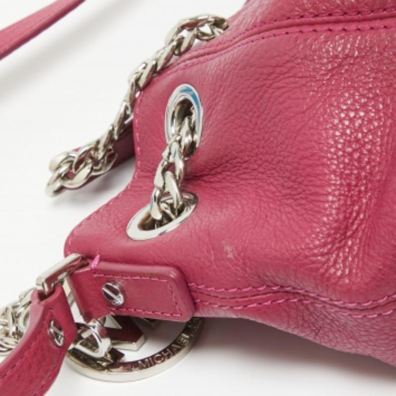 MICHAEL Michael Kors Bolso con cadena de piel magenta en venta 1