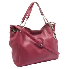 MICHAEL Michael Kors Bolso con cadena de piel magenta