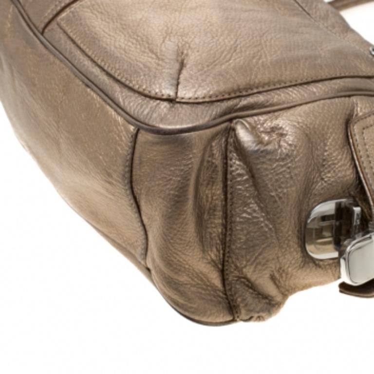 Michael Kors - Borsa in pelle oro metallizzato in vendita 5