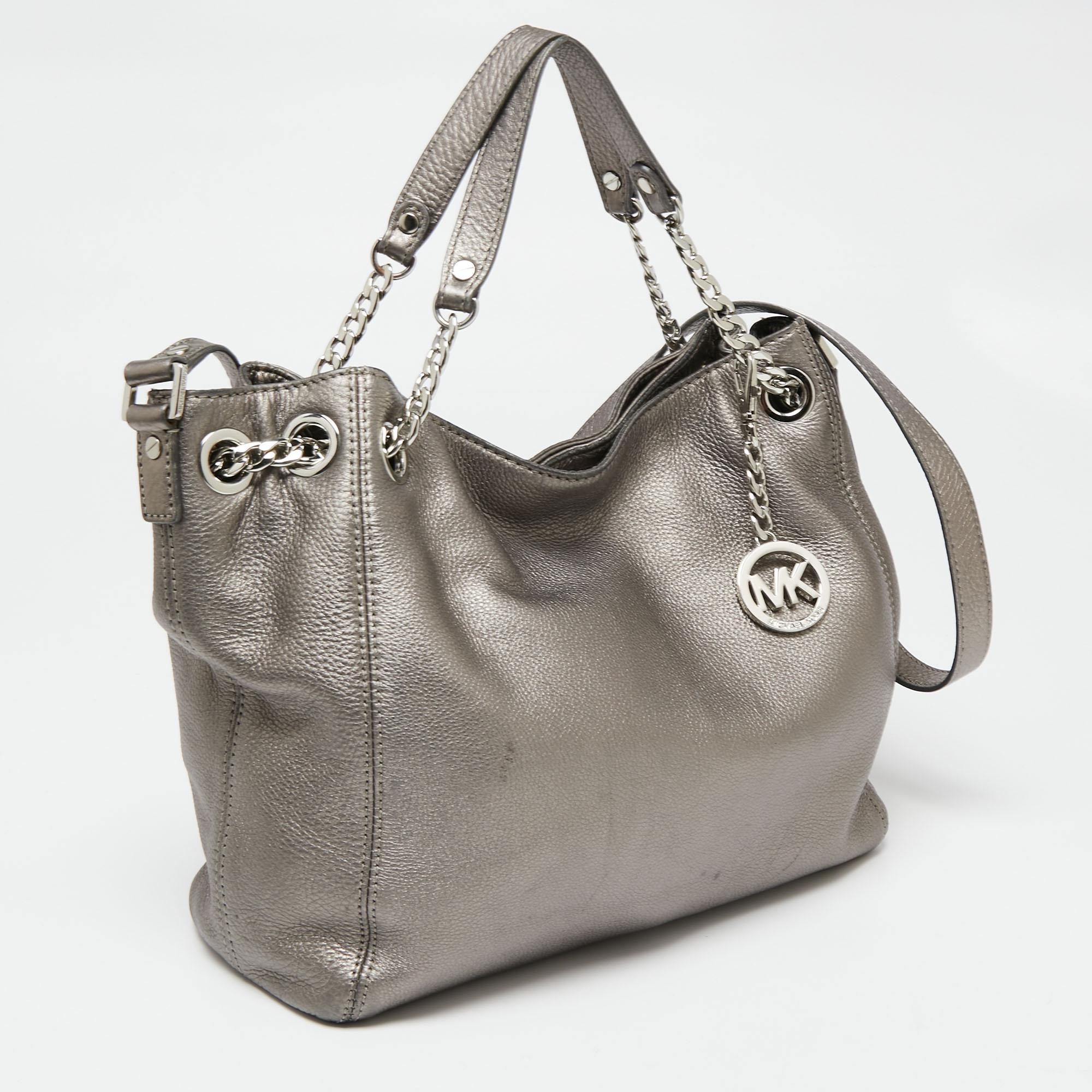 michael kors tasche silber