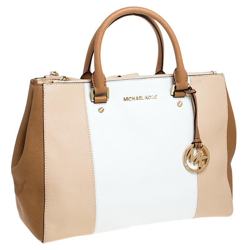 MICHAEL Michael Kors Multicolor Leather Double Zip Jet Set Tote