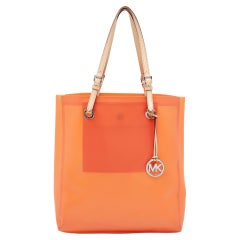 MICHAEL Michael Kors Orange PVC Jet Set Tote