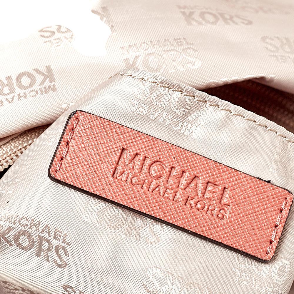 MICHAEL Michael Kors Pfirsich Leder Bedford Umhängetasche 2