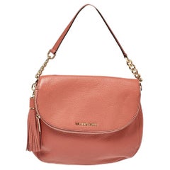 MICHAEL Michael Kors Pfirsich Leder Bedford Umhängetasche