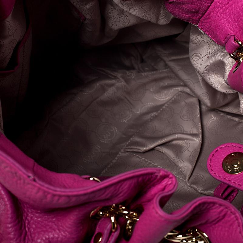 Women's MICHAEL Michael Kors Pink Leather Chain Excess Shoulder Bag