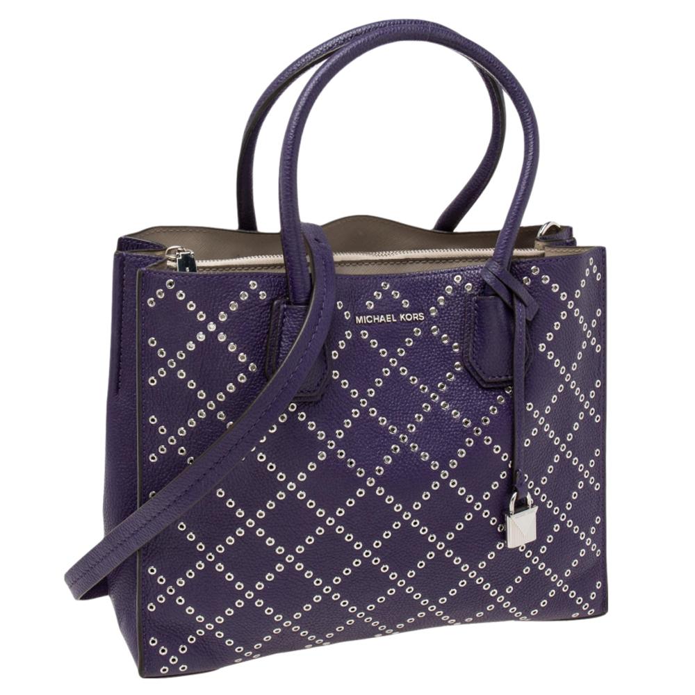 purple michael kors bag