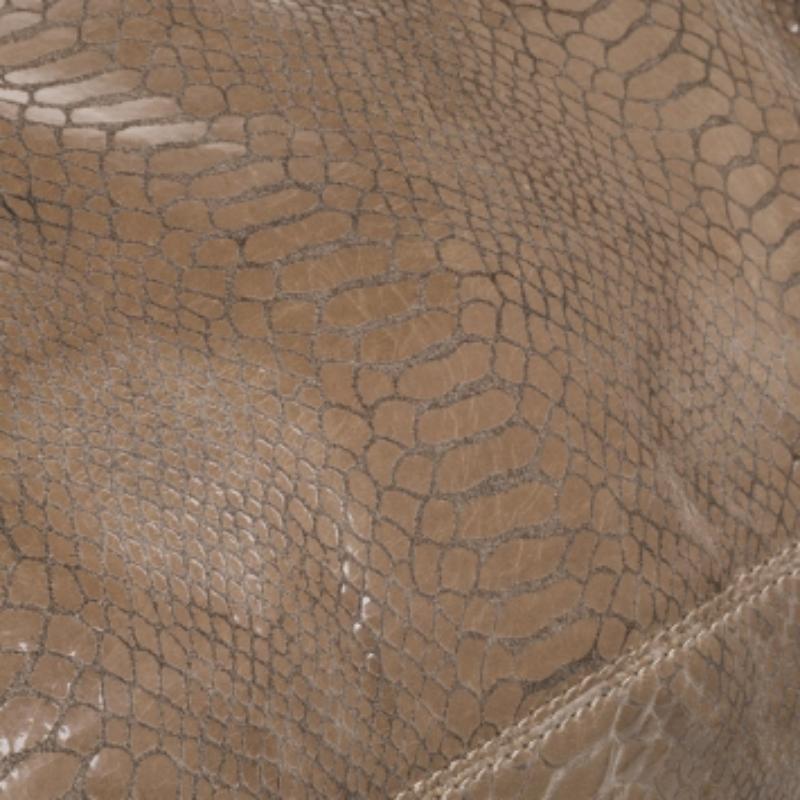 MICHAEL Michael Kors Python Effect Patent Leather Buckle Strap Shoulder Bag In Fair Condition For Sale In Dubai, Al Qouz 2