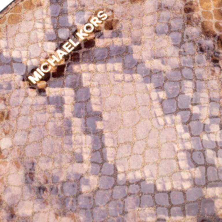 Michael Michael Kors Python Embossed Leather Selma Tote en vente 2