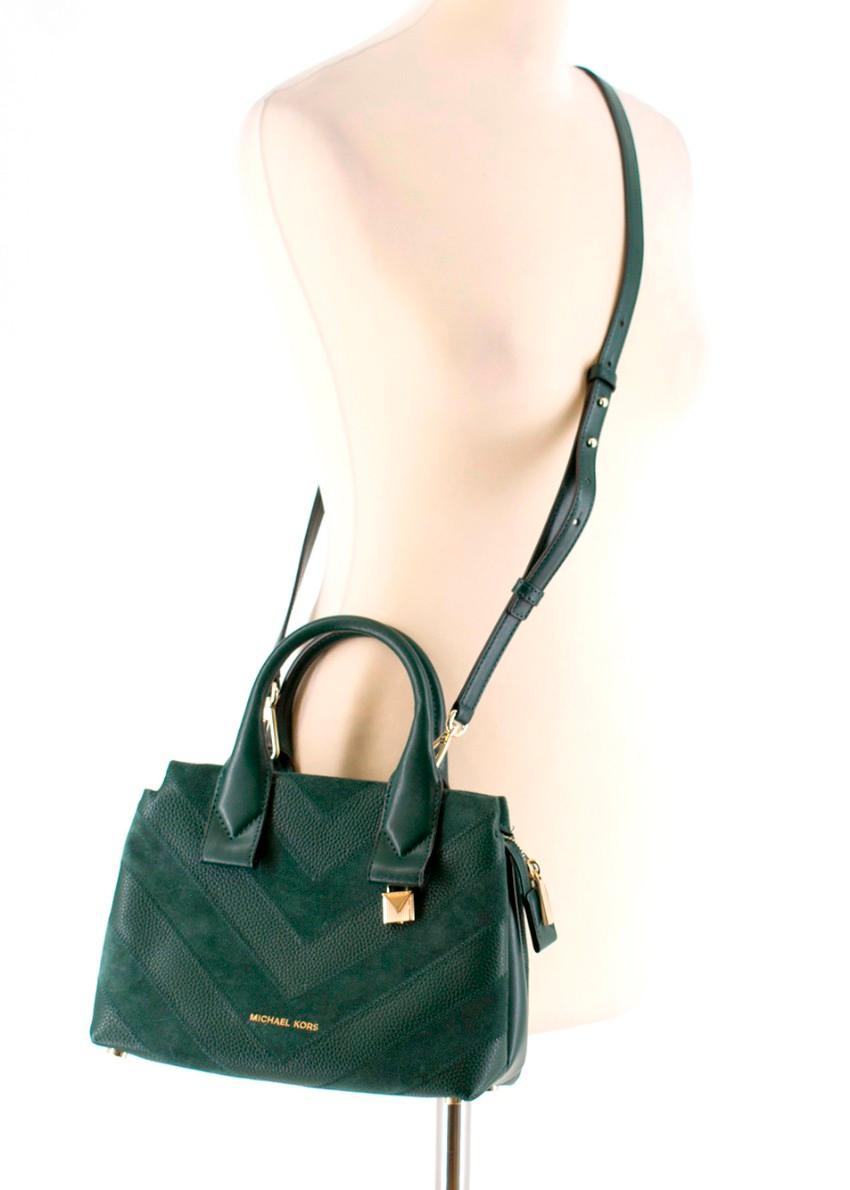 Michael Michael Kors Rollin green small satchel bag For Sale 1