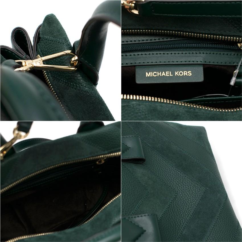 Michael Michael Kors Rollin green small satchel bag For Sale 2