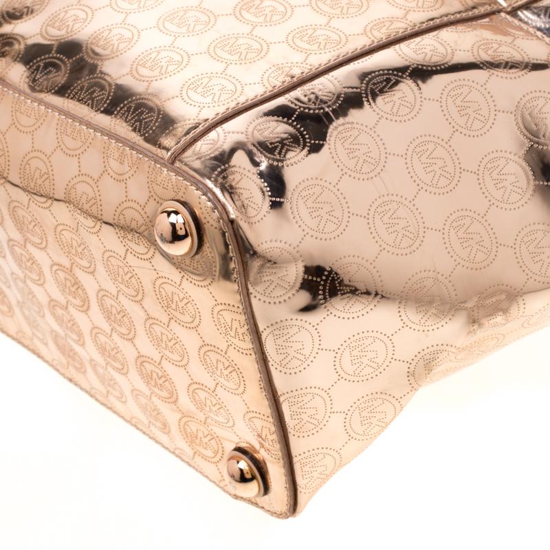 Rose gold metallic mk purse hotsell