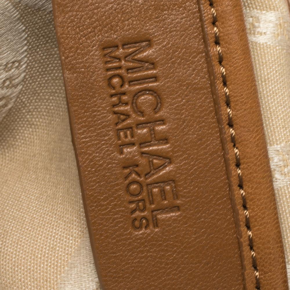 MICHAEL Michael Kors Tan Leather Large ID Chain Hobo 4
