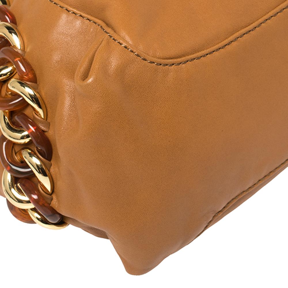 MICHAEL Michael Kors Tan Leather Large ID Chain Hobo 3