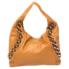 MICHAEL Michael Kors Tan Leather Large ID Chain Hobo