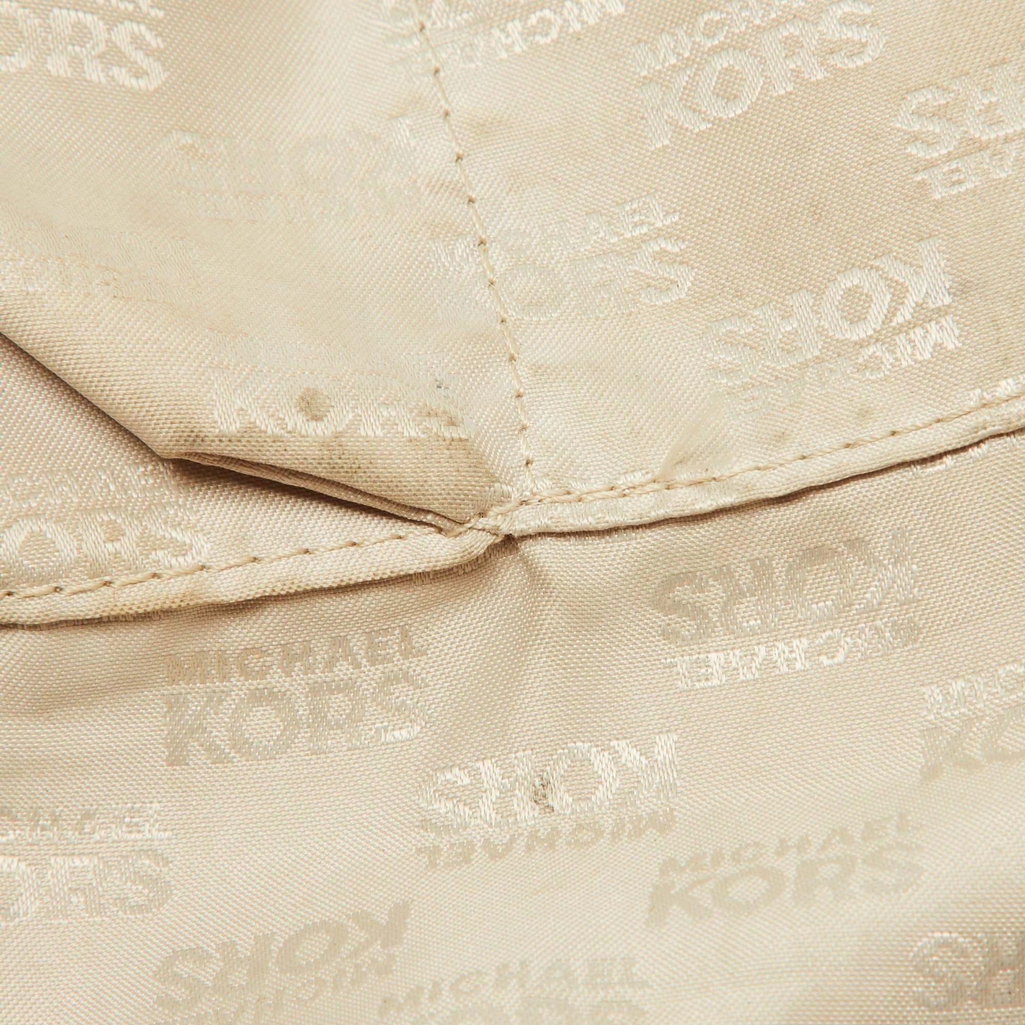 MICHAEL Michael Kors Tan Leather Tassel Hobo For Sale 4