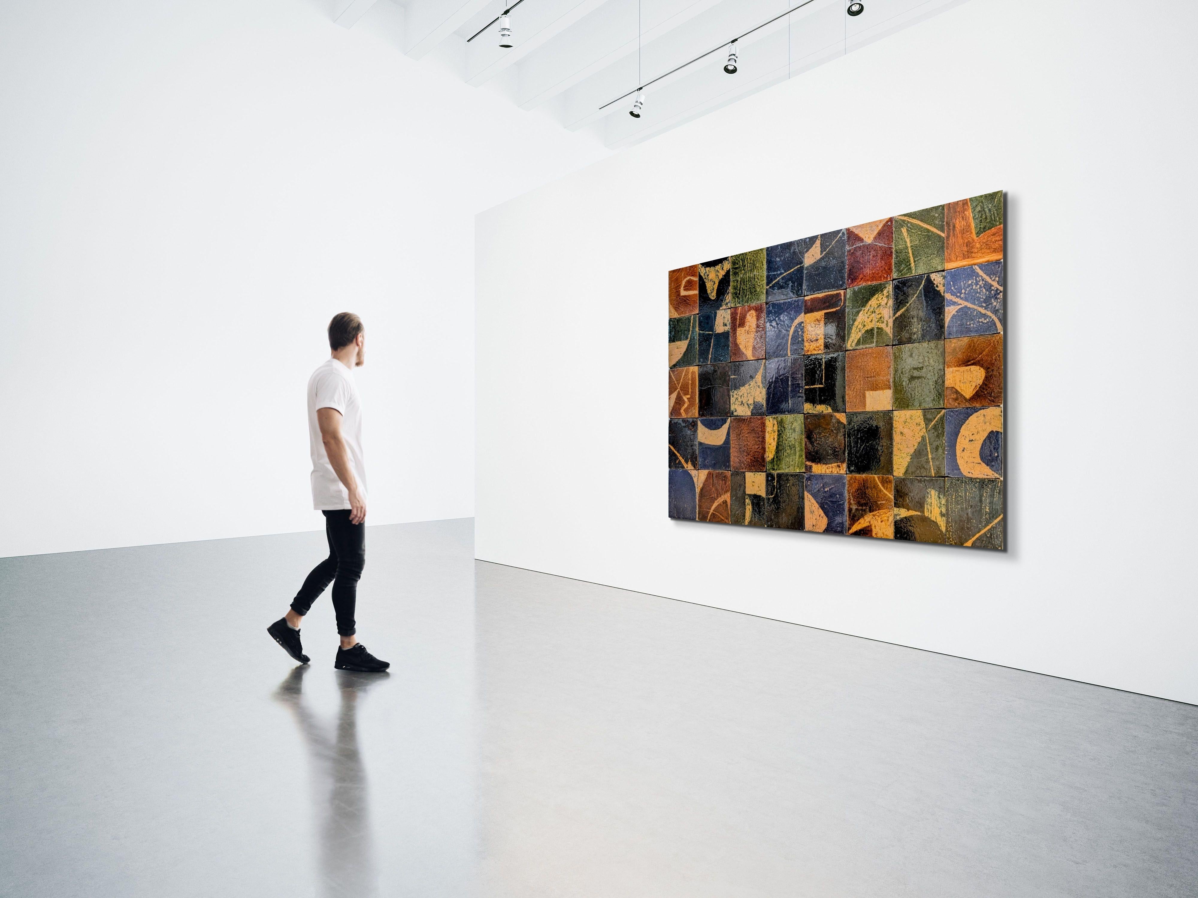 Ceramic Mural - Sculpture by Michael 