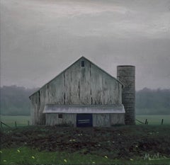 „A Rainy Day“ (2023) von Michael Miller, Original realistisches Ölgemälde