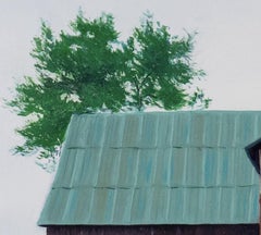 "Amish Barn" (2024) By Michael Miller, Original Realist Landscape Oil Painting