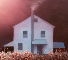 "Autumnal Evening" - Oil on Linen Panel, Atmospheric Nocturne 2025