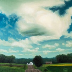 "Camp Road" (2024) By Michael Miller, Original Midwestern Landscape Oil Painting