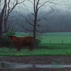 "Rainy Day" (2024) By Michael Miller, Original Landscape Oil Painting