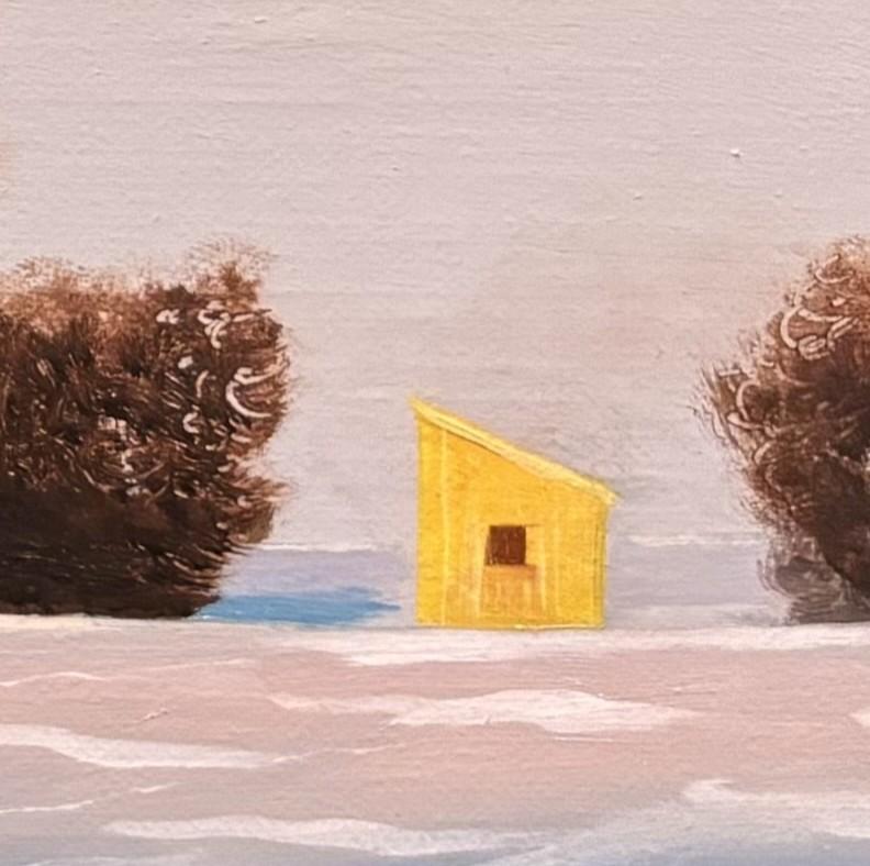 « Winter Morning » (2024) par Michael Miller, peinture à l'huile de paysage du Midwestern en vente 6
