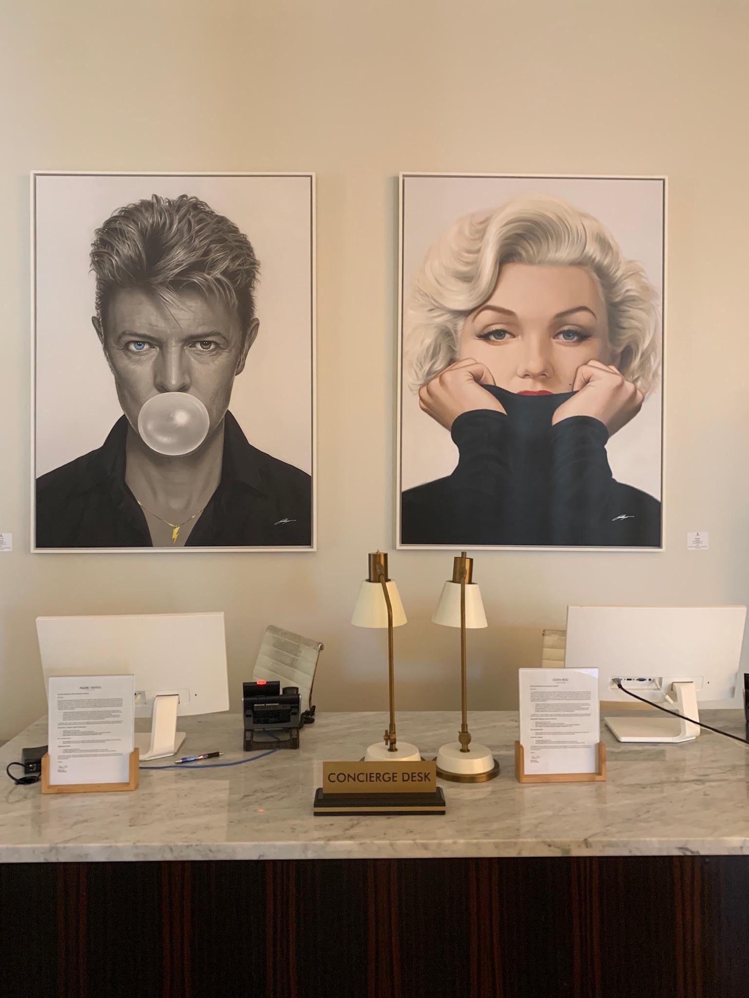 Bowie Bubblegum - Aladdin Sane - Contemporary Print by Michael Moebius