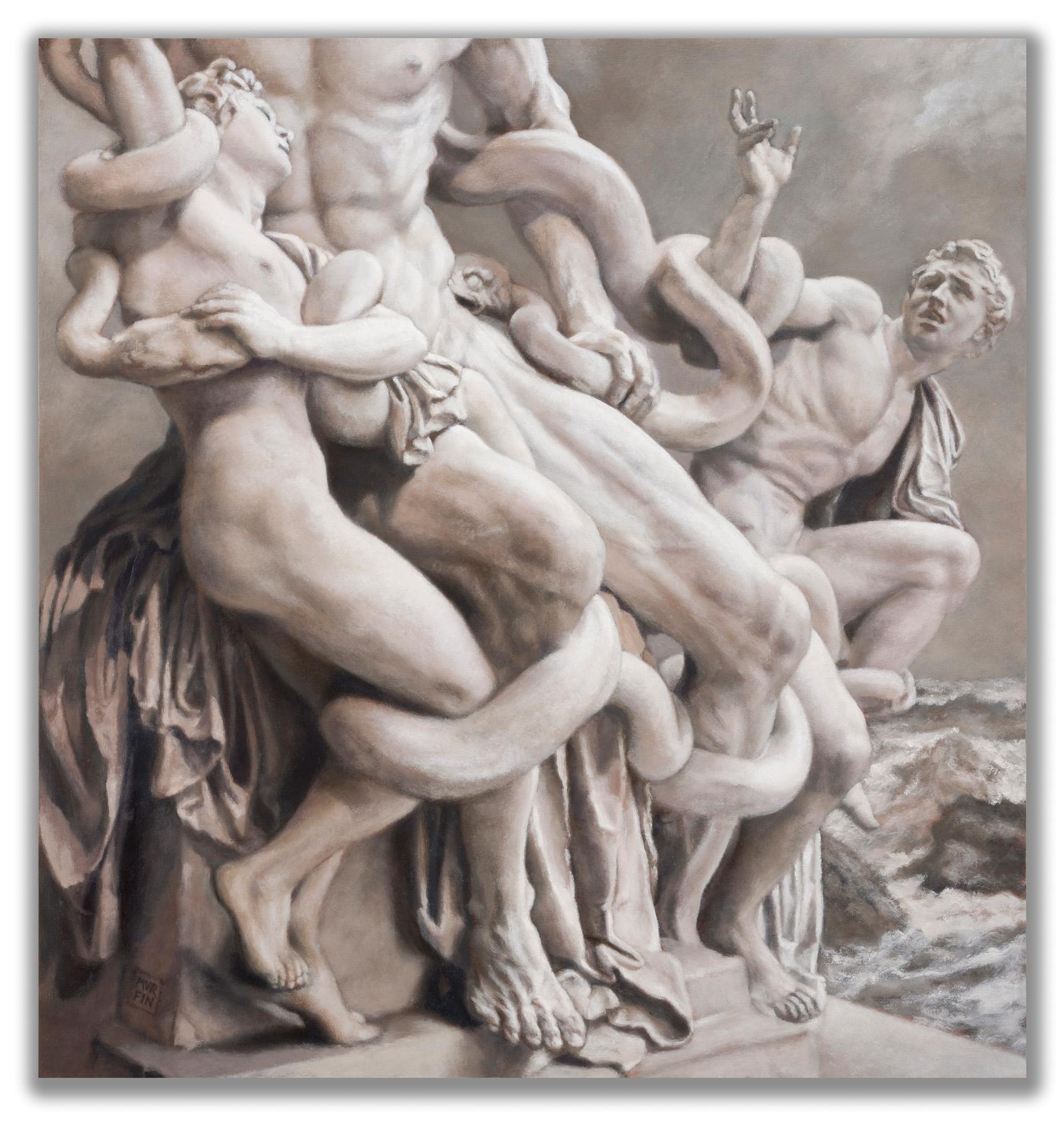  The Sons of Laocoön - Painting by Michael Murfin