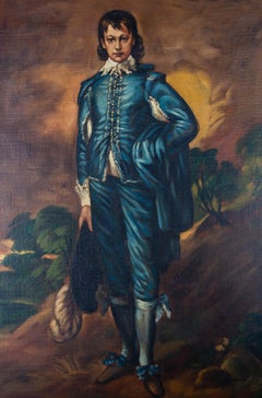 Michael Nance after Gainsborough - Contemporary Oil, The Blue Boy
