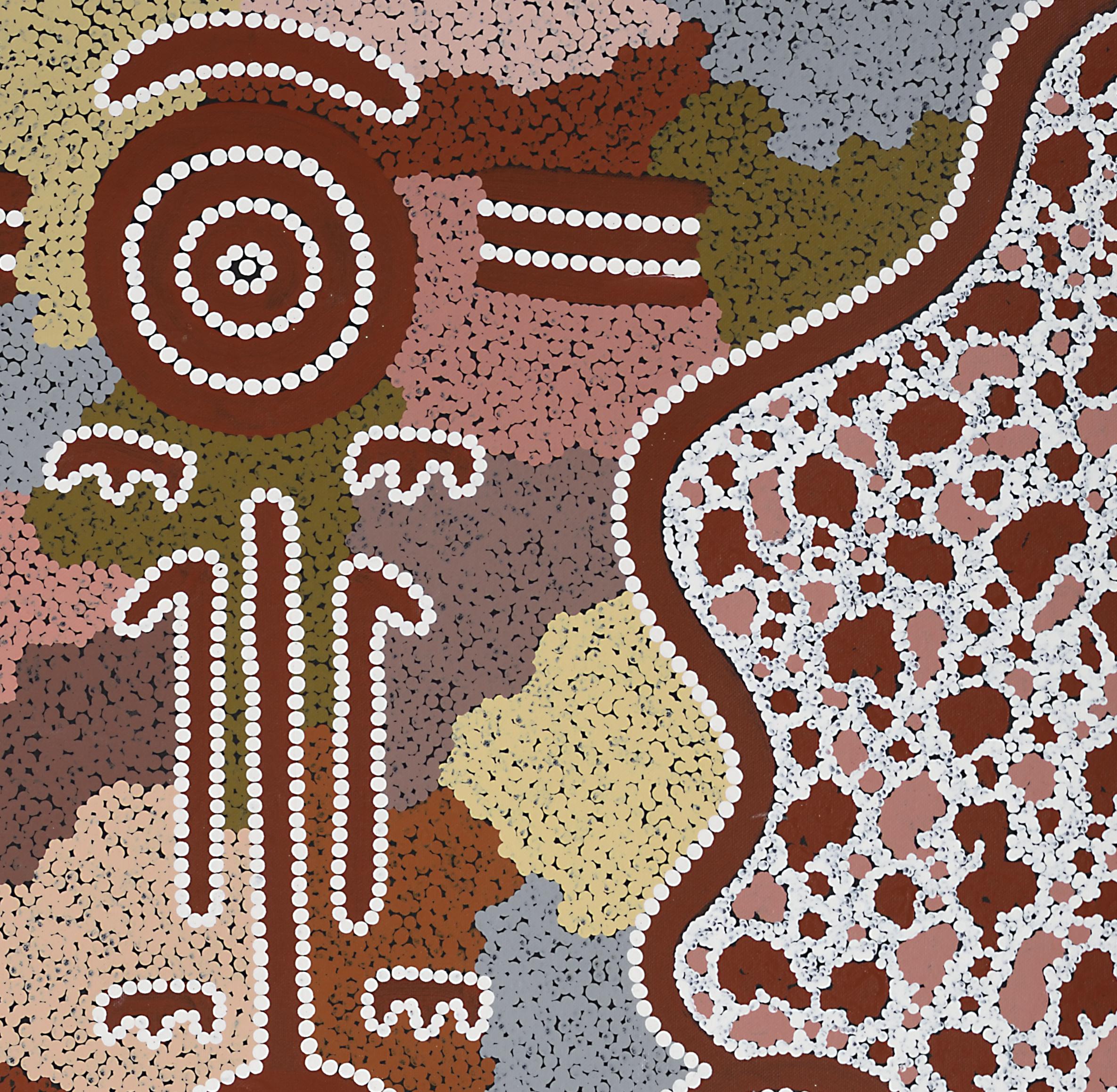 Michael Nelson Tjakamarra (also cited as: Michael Nelson Jagamarra, or Jakamara) is a Senior Warlpiri Tribesman and an Elder of the Papunya Community in central Australia. Born c. 1949 at Pikilyi, Vaughan Springs west of Yuendumu in the Northern