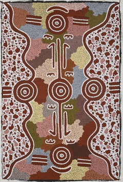 Peinture aborigène de Michael Nelson Tjakamarra