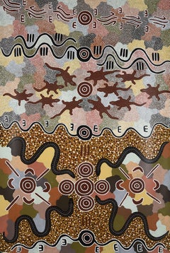 Peinture aborigène de Michael Nelson Tjakamarra