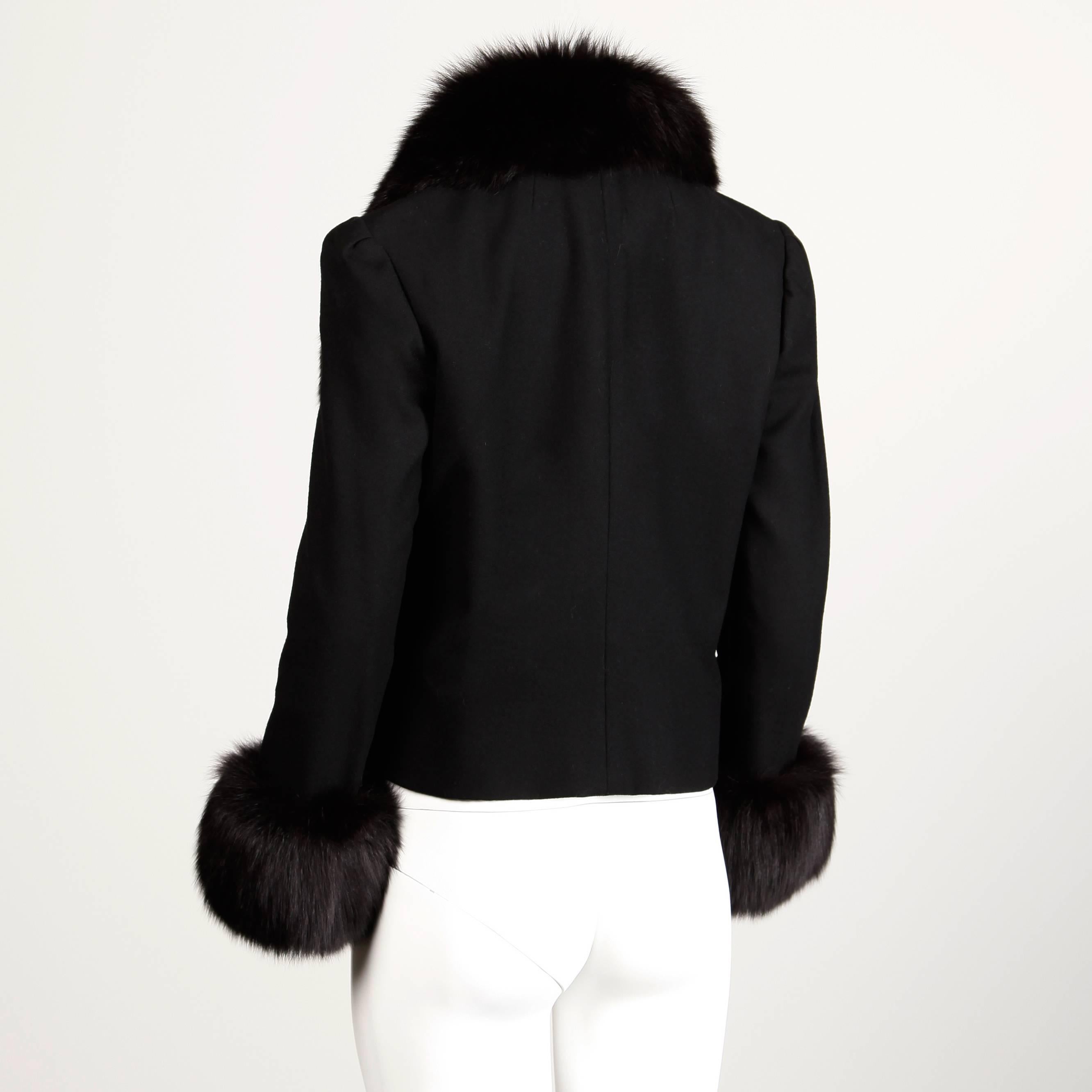 Michael Novarese Vintage Fox Fur Jacket, 1970s  In Excellent Condition For Sale In Sparks, NV