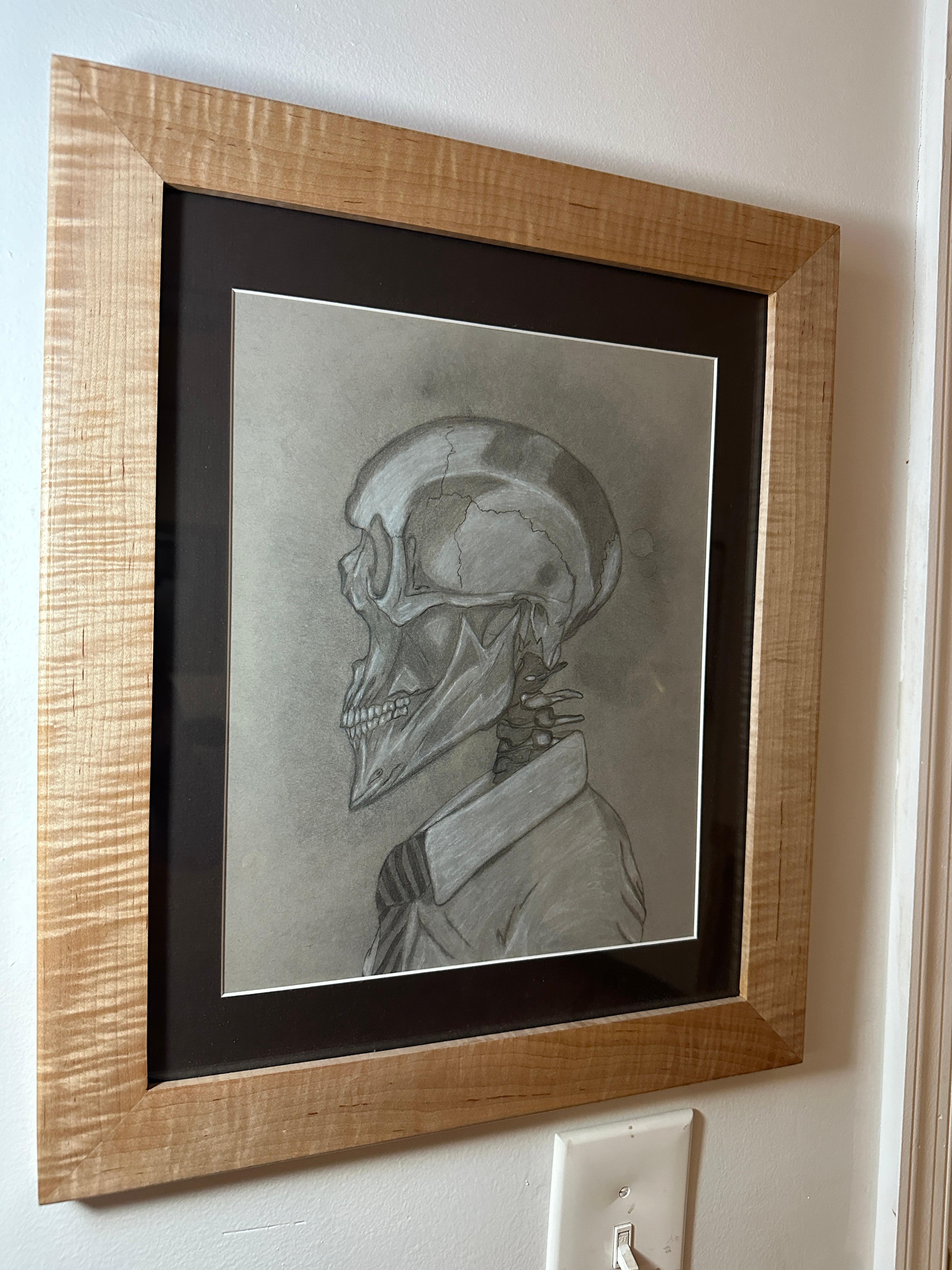 Michael Oates – Memento Mori-Graphit und Kohle auf Papier 2021 (amerikanisch) im Angebot