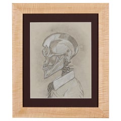 Michael Oates - Memento Mori grafite e carboncino su carta 2021