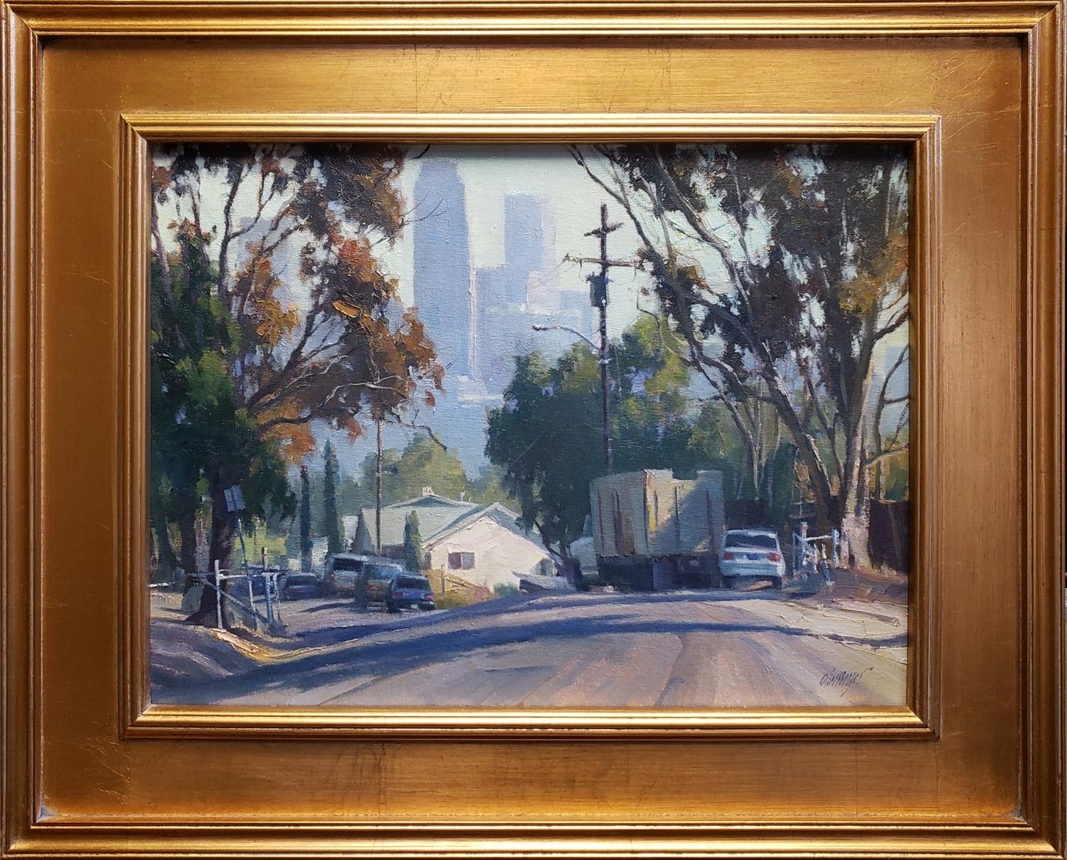 Chavez Ravine; Los Angeles - Painting by Michael Obermeyer