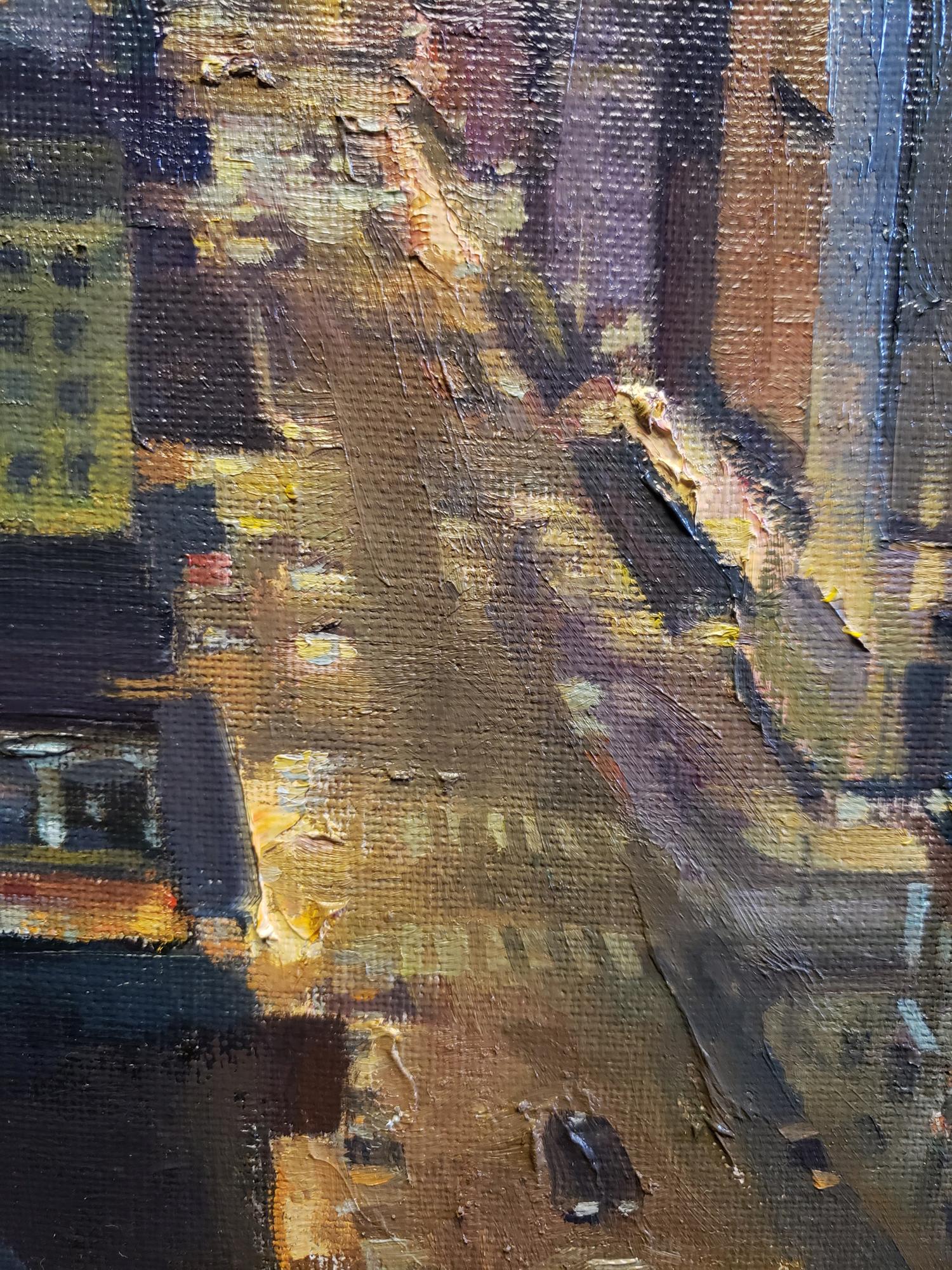 Nob Hill; San Francisco - Realist Painting by Michael Obermeyer