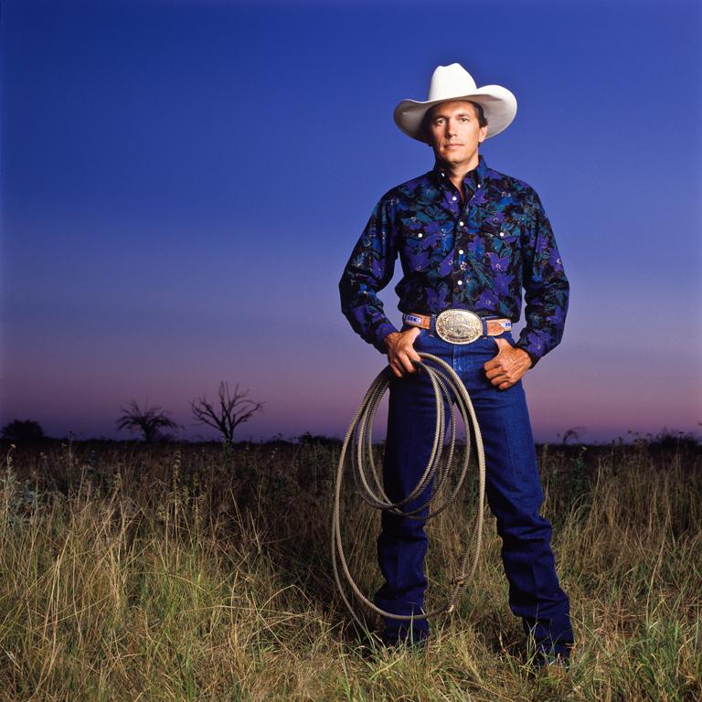 Michael O'Brien Color Photograph - George Strait, Pearsall, Texas
