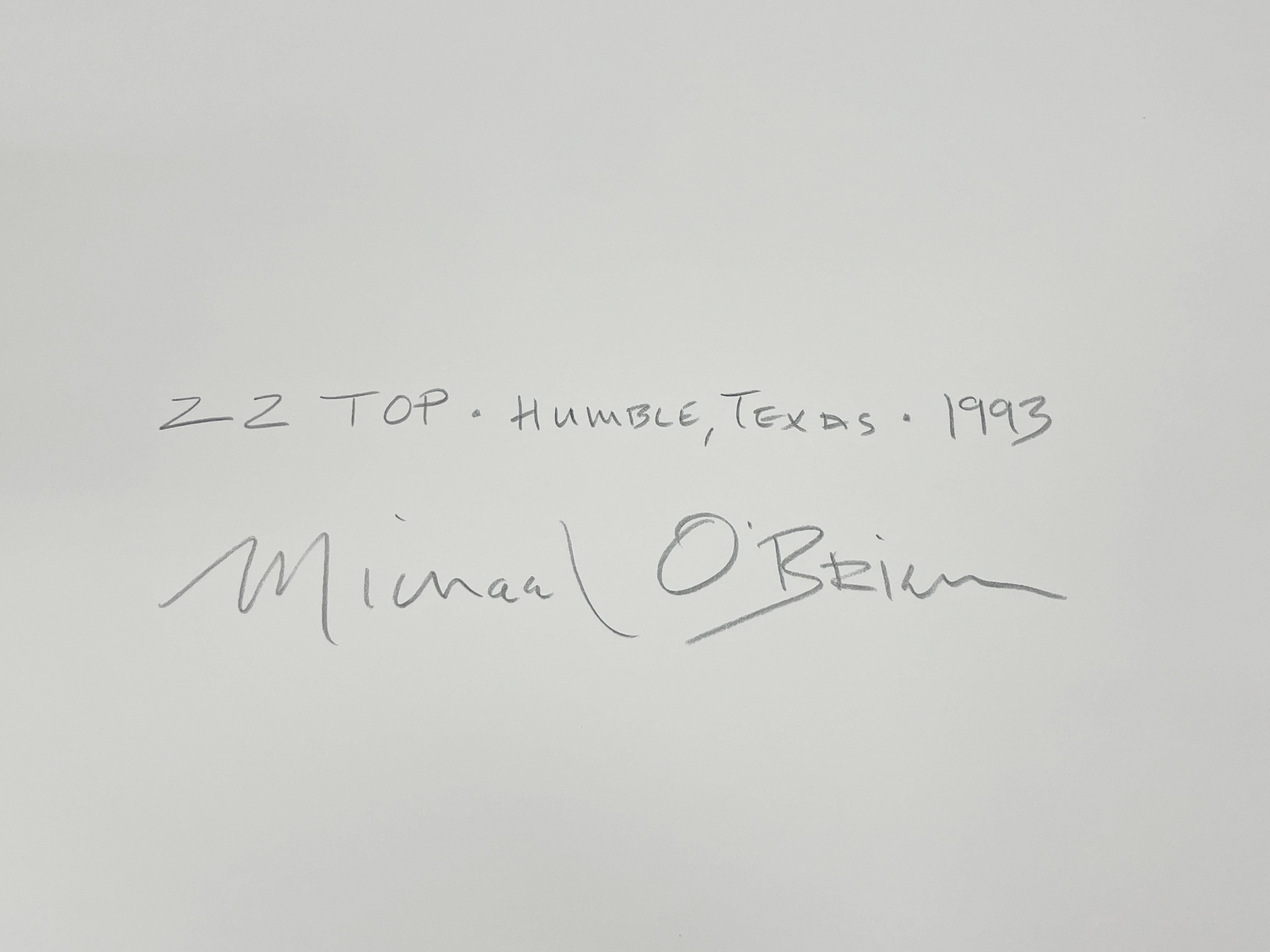 ZZ Top, Humble, Texas - Portrait en couleur, musiciens, barbier, photographie en vente 1