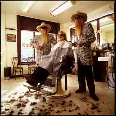 ZZ Top, Humble, Texas - Color Portrait, Musicians, Barber Shop, Photography