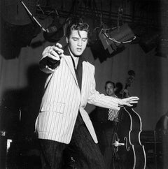 Vintage "Elvis rehearsing for Milton Berle" by Michael Ochs Archives/Getty Images